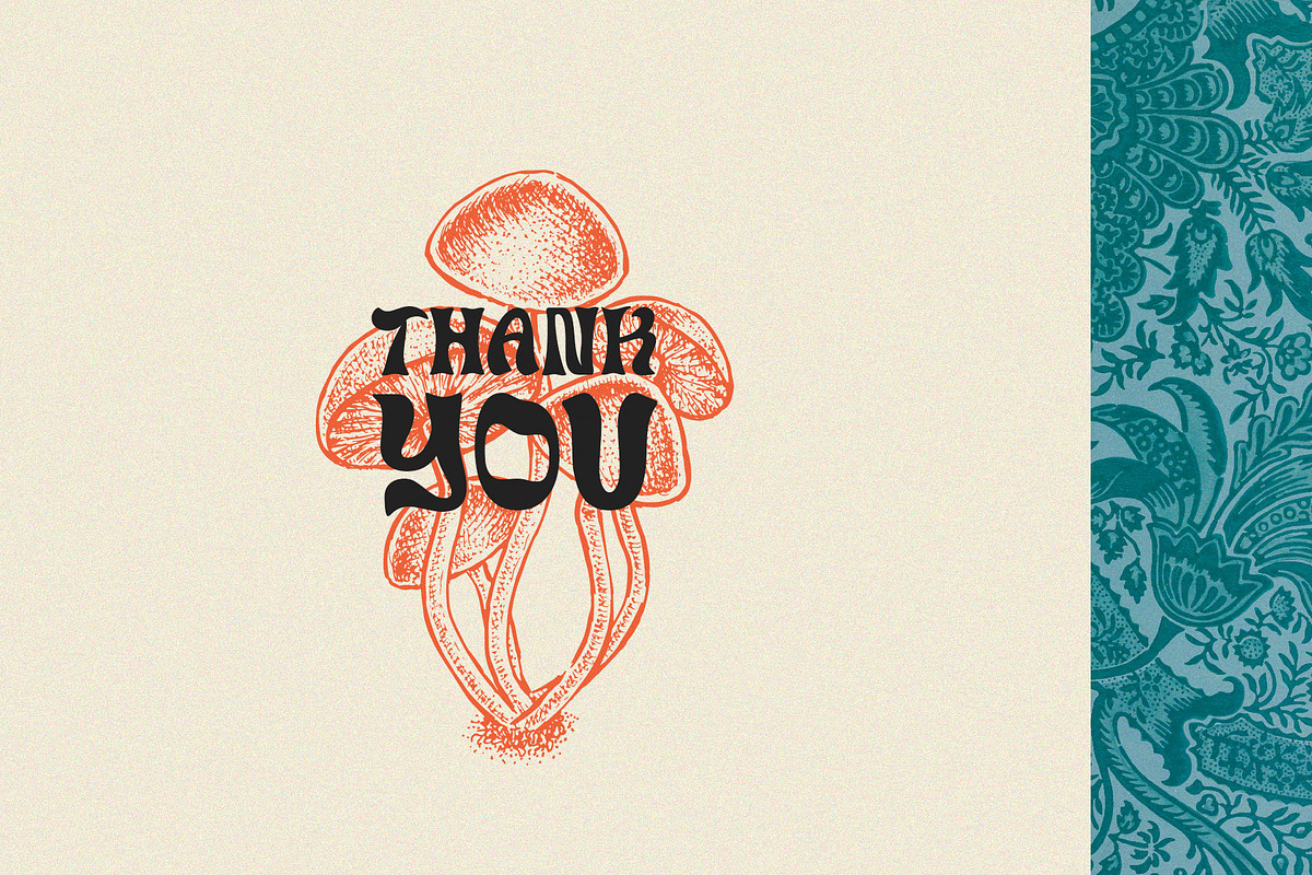 Surreal - 1960s Psychedelic Typeface, a Sans Serif Font by HipFonts (Photo 8 of 8)