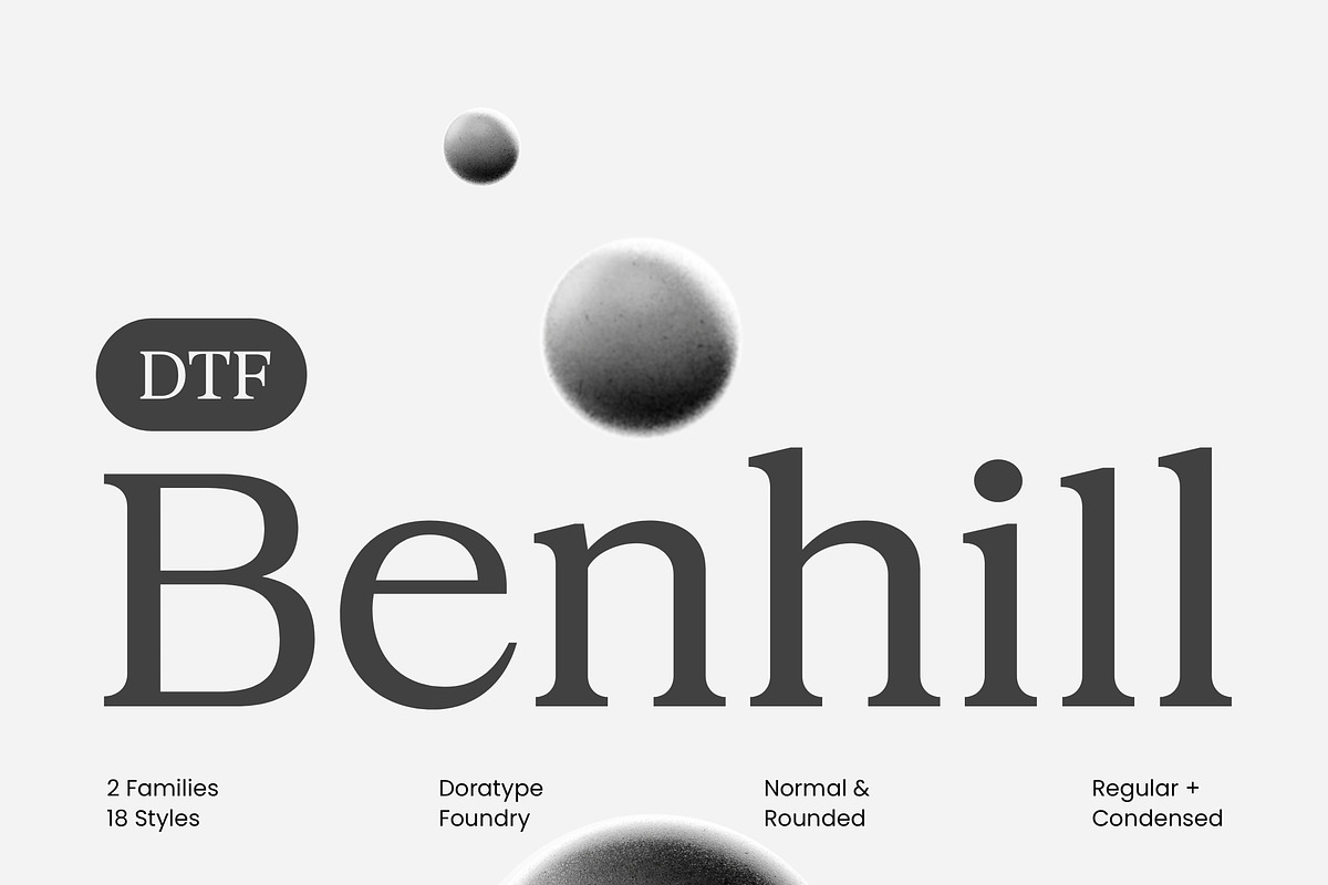 DTF Benhill - Serif Family, a Font by Dora Typefoundry (Photo 11 of 11)
