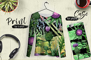 Thistle flowers PNG watercolor set, a Decorative Illustration by WatercolorPNG.com (Thumbnail 5 of 7)