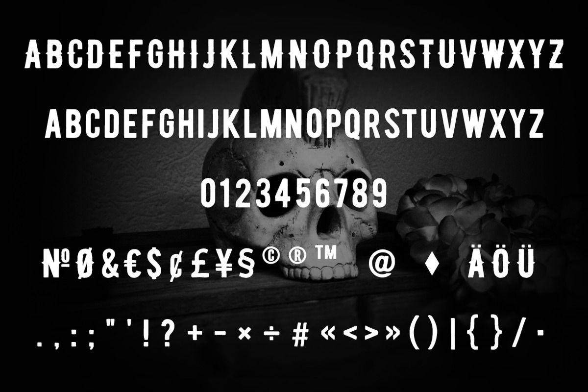 Wicked Tattoo Font Bundle, a Slab Serif Font by BAD TASTE (Photo 16 of 18)