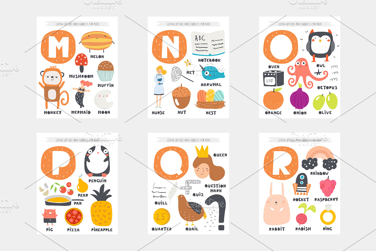 Learn English alphabet, an Object Graphic by Veresk (Photo 4 of 6)