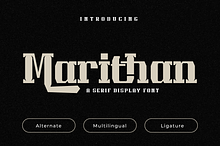 Marithan | Display Hero Font