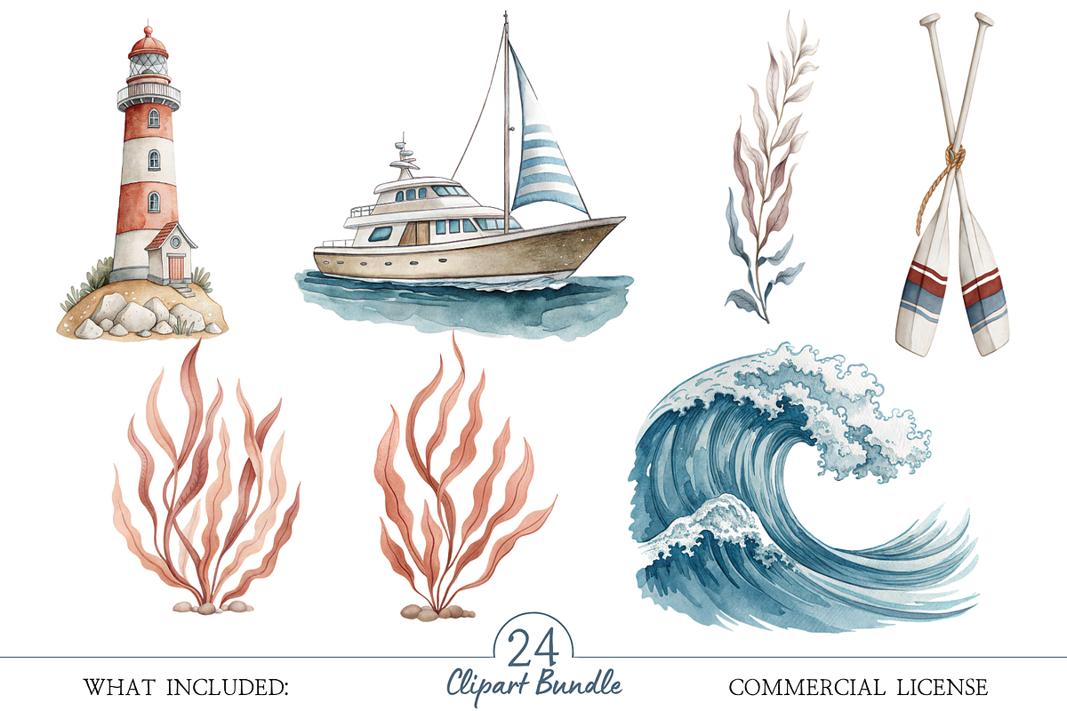 Under the Sea Marine Animals Clipart, an Illustration by MockupWizard (Photo 2 of 5)
