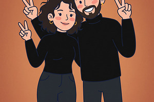 Cute Couple Wallpaper, a Wallpaper Photo by microtasker
