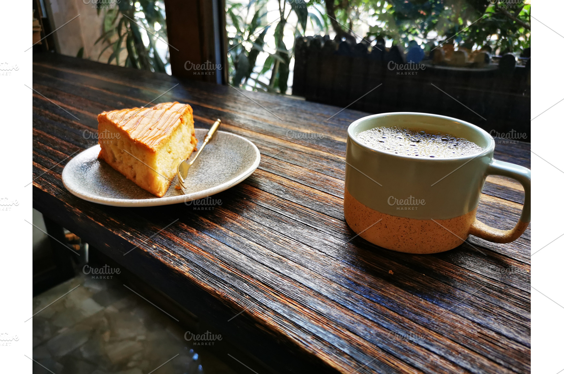 Specialty brewed coffee, slice of, a Food & Drink Photo by sceptical cactus