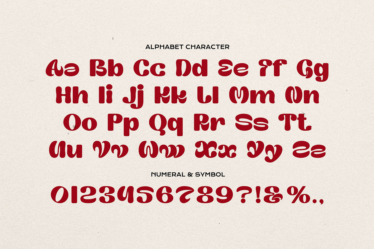 Gween Emory - Retro Groovy Font, a Sans Serif Font by Imoodev (Photo 5 of 5)