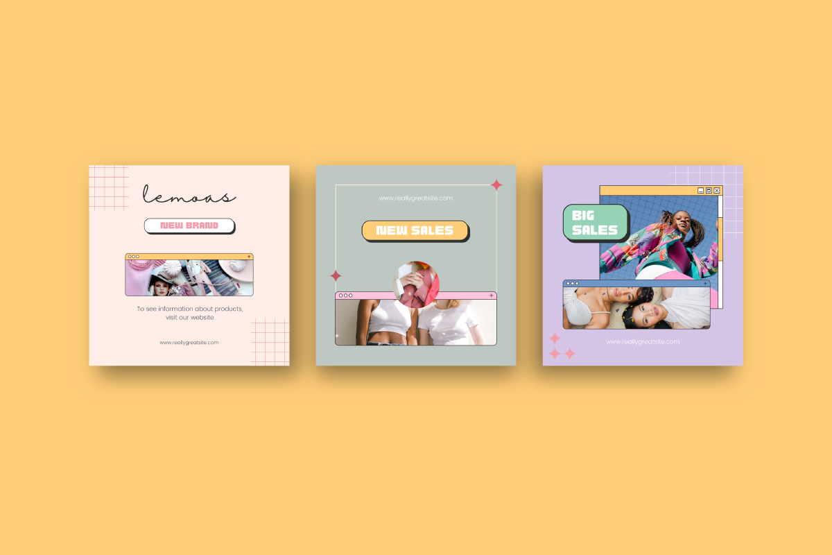 Lemoas Fashion - Canva Instagram, a Social Media Template by Inkofert (Photo 3 of 11)