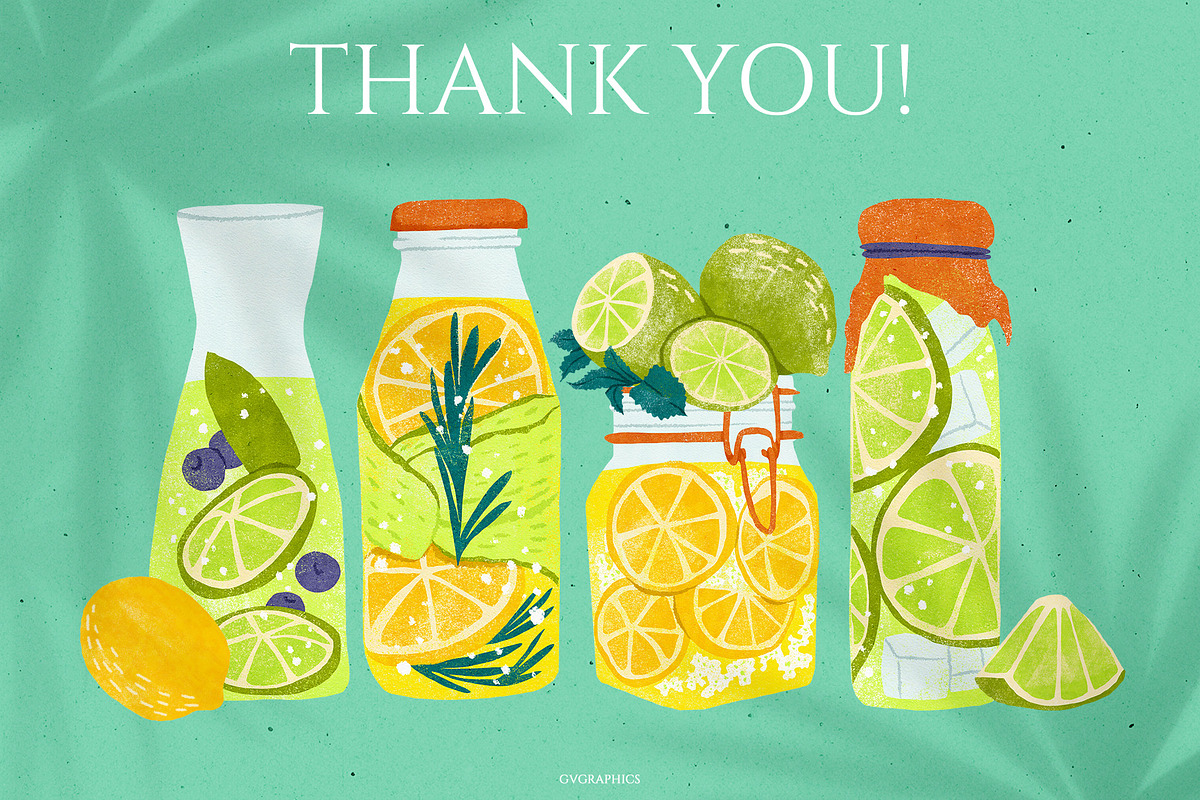 Limes and Lemons Illustrations, a Food Illustration by GVGraphics (Photo 7 of 7)