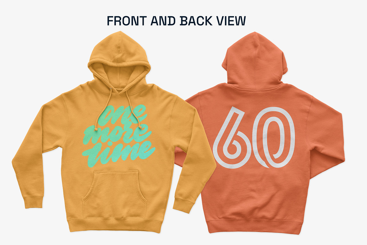 IND4000 Hooded Pullover Mockups, a Shirt Mockup by GraphicHero (Photo 3 of 9)
