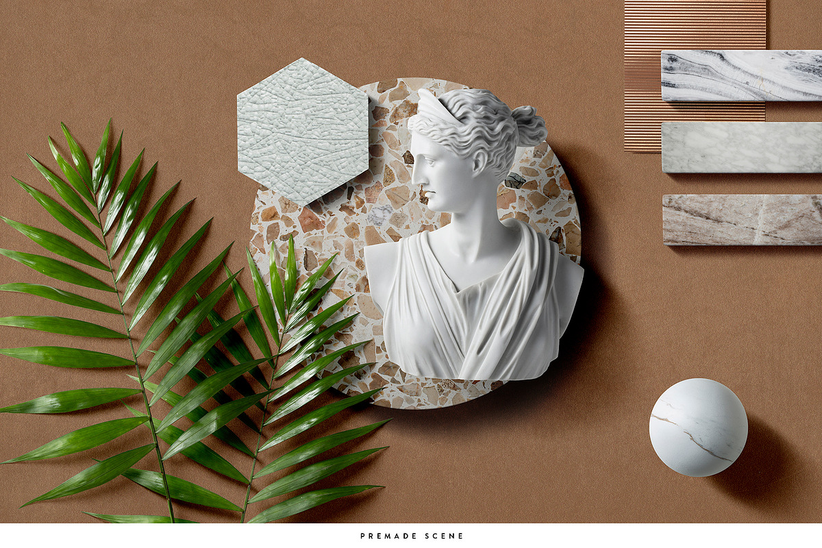 Material Moodboard Scene Creator, a Product Mockup by Ruby&Heart Collective (Photo 11 of 20)