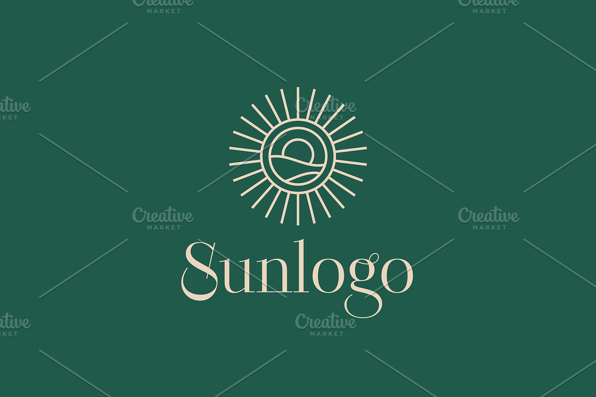 sun logo vector icon illustration, a Branding & Logo Template by Dyn Studio