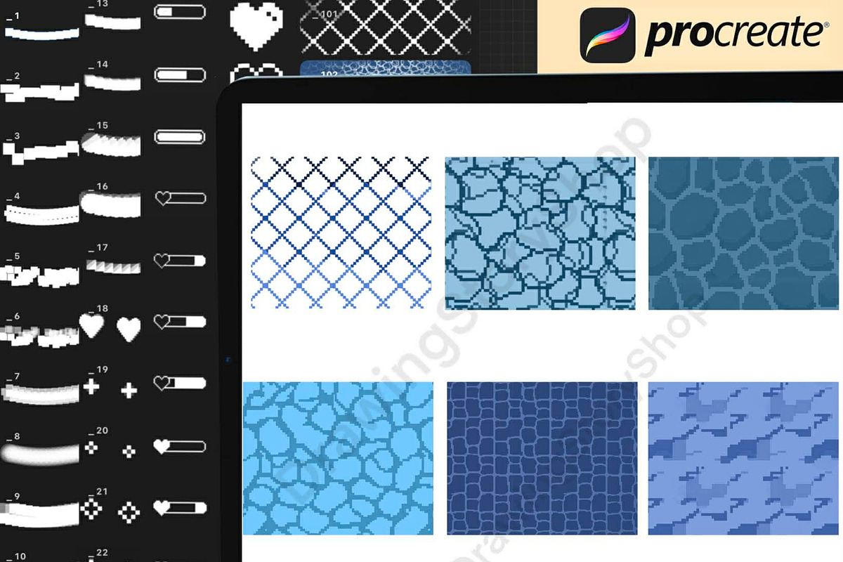 135 Procreate Pixel Art Brushes, a Brush Add-On by DrawingStoryShop (Photo 5 of 6)