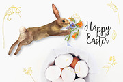 Happy Easter watercolor set, a Decorative Illustration by Julycolor (Thumbnail 10 of 10)