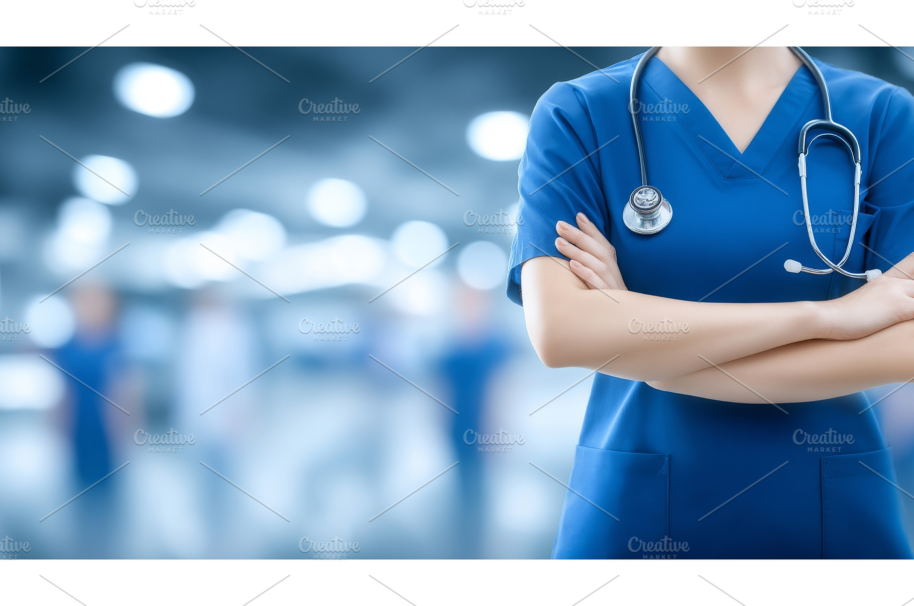 A healthcare worker wearing a, an Abstract Photo by ZinetroN