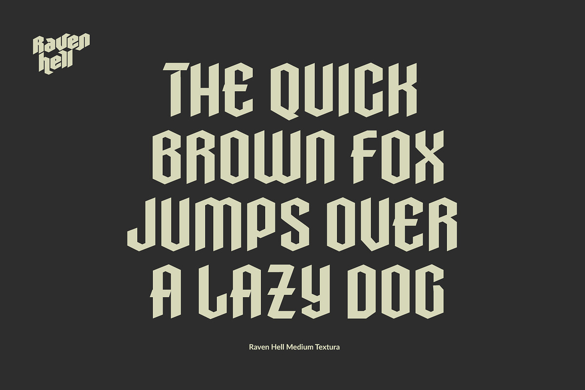 Raven Hell - Variable Gothic Font, a Blackletter Font by creativemedialab