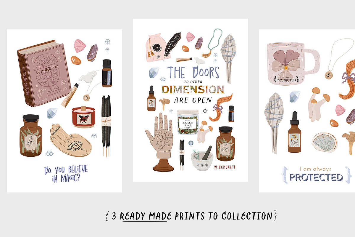 Spiritual Self-Care & Magic Rituals, an Illustration by Ruslana Lubenets (Photo 7 of 14)