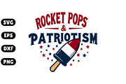 Rocket Pops & Patriotism SVG #2, an Illustration by Awieee1 (Thumbnail 1 of 4)
