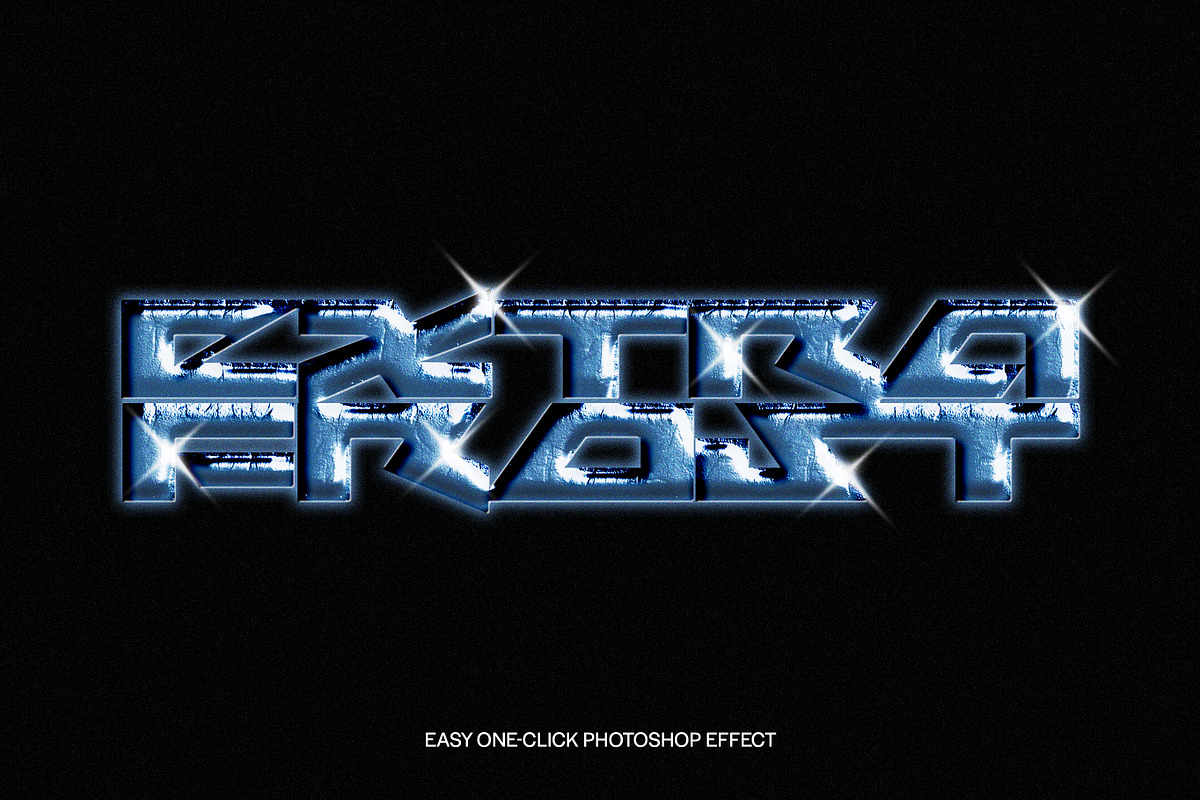 FROST CHROME Effect PSD, a Layer Style Add-On by Vermeulen Design Studio (Photo 1 of 4)