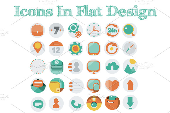 Icons In Flat Design