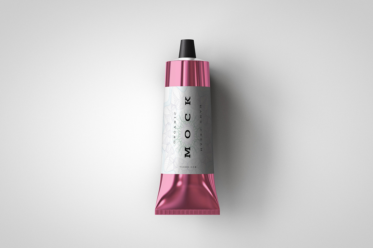 Aluminium Plastic Tube Mock-Up, a Packaging Mockup by TSOBG (Photo 6 of 16)