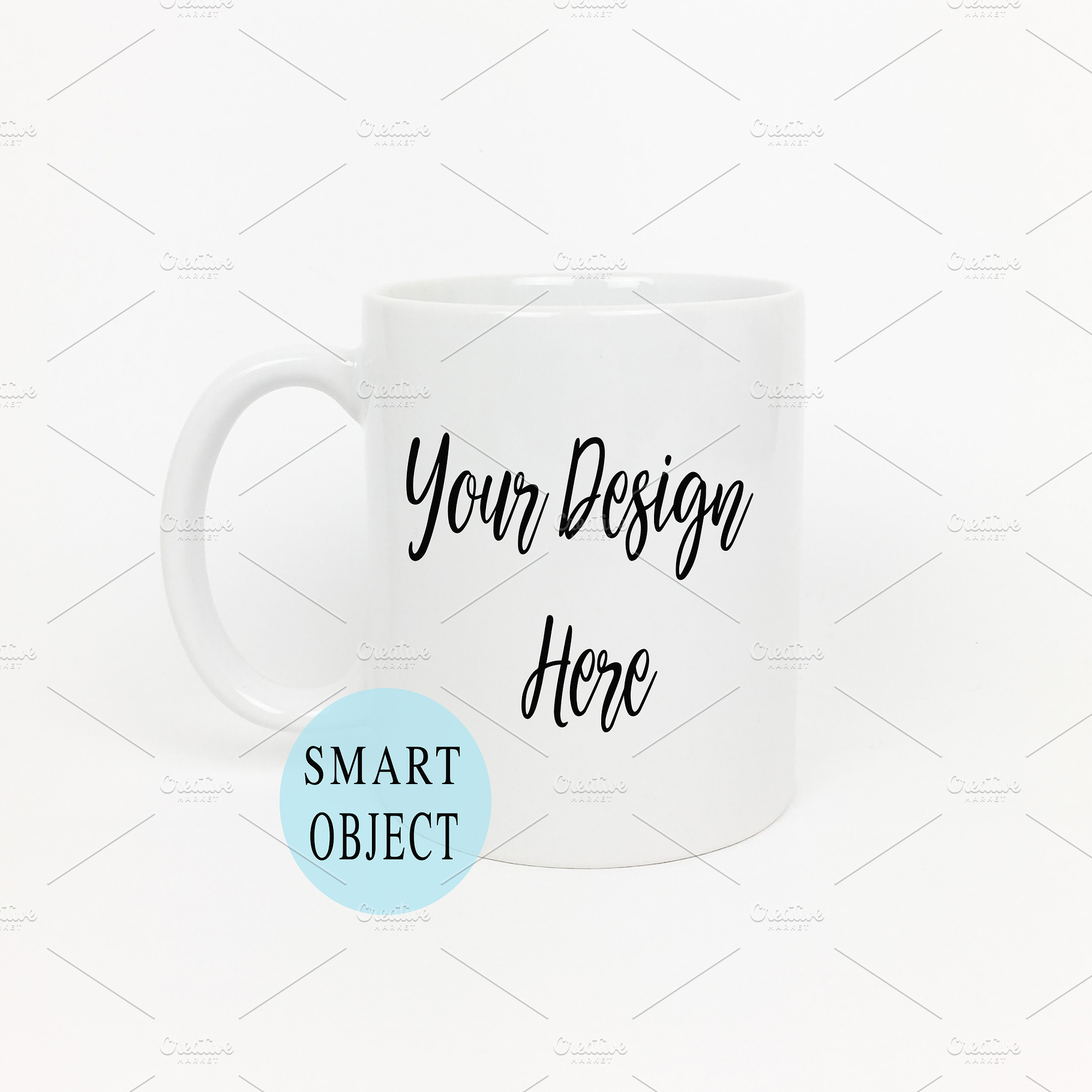 White Coffee Mug Mockup, a Photo by Hudson Lark Studio