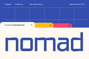 TBJ Nomad — Display Sans Font Family