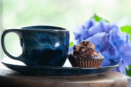 Tea party with cupcake , baking conc, a Food & Drink Photo by WildStrawberry Magic