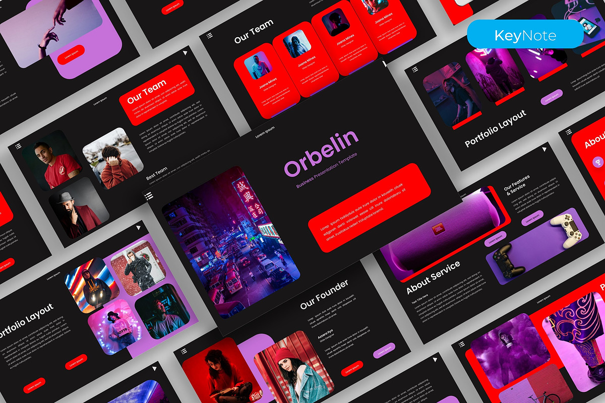 Orbelin – Business Keynote Template, a Presentation Template by kreatifreya (Photo 1 of 5)