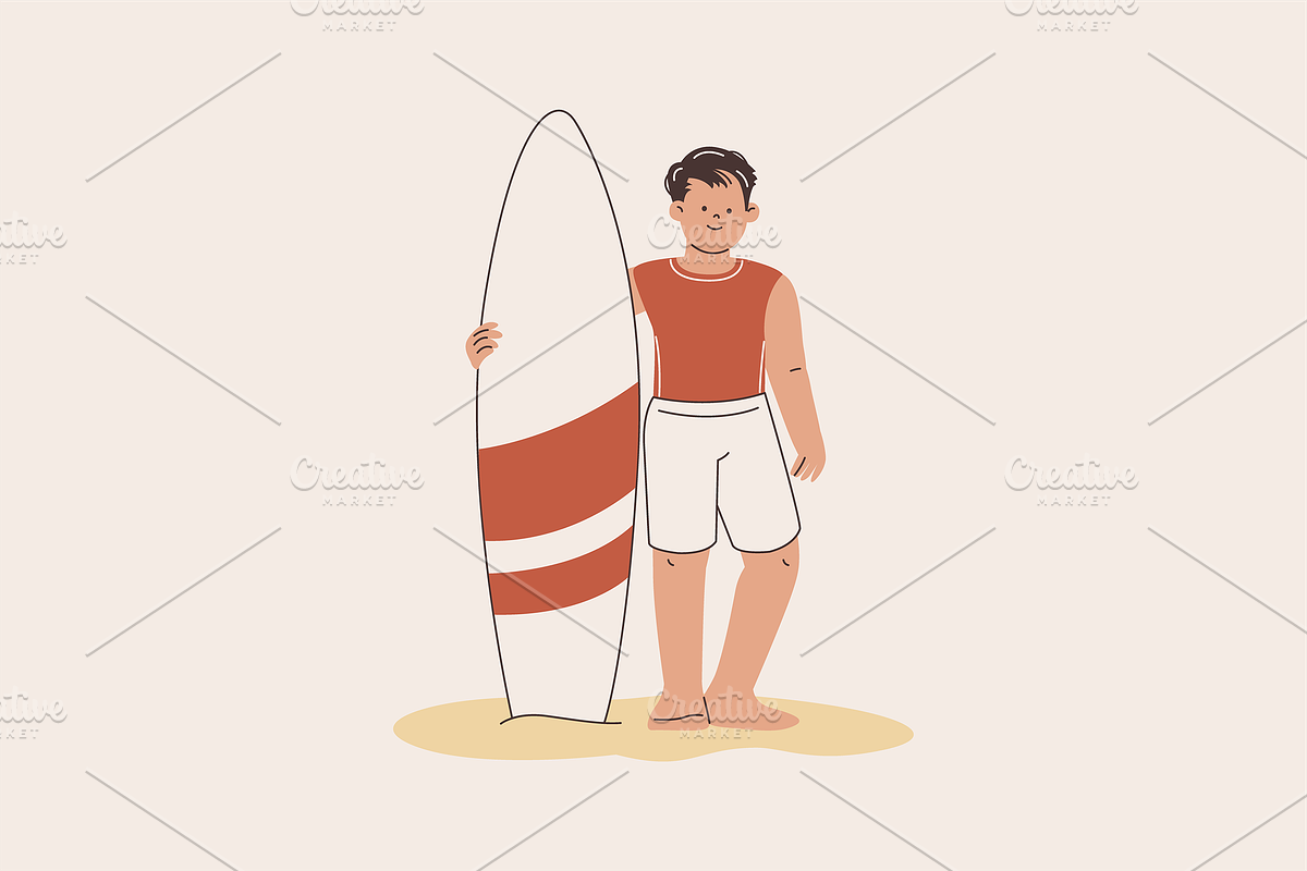 Lifeguard Beach Illustration, an Object Graphic by Jump Studio (Photo 6 of 16)