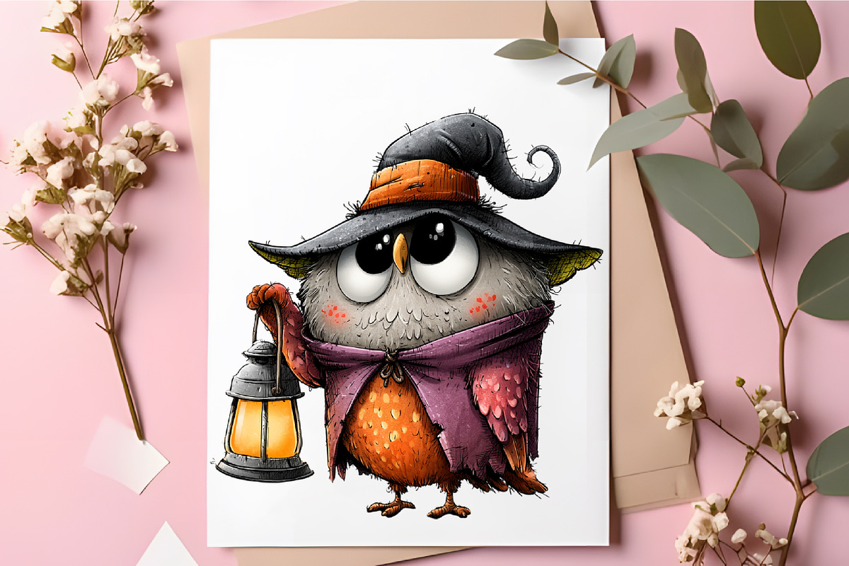 Cute Halloween Woodland PNG Clipart, a Seasonal Illustration by RobertsArt (Photo 5 of 5)