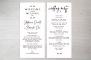 Wedding Program Template SHR466, an Invitation Template by Shafura_Wedding (Thumbnail 2 of 2)