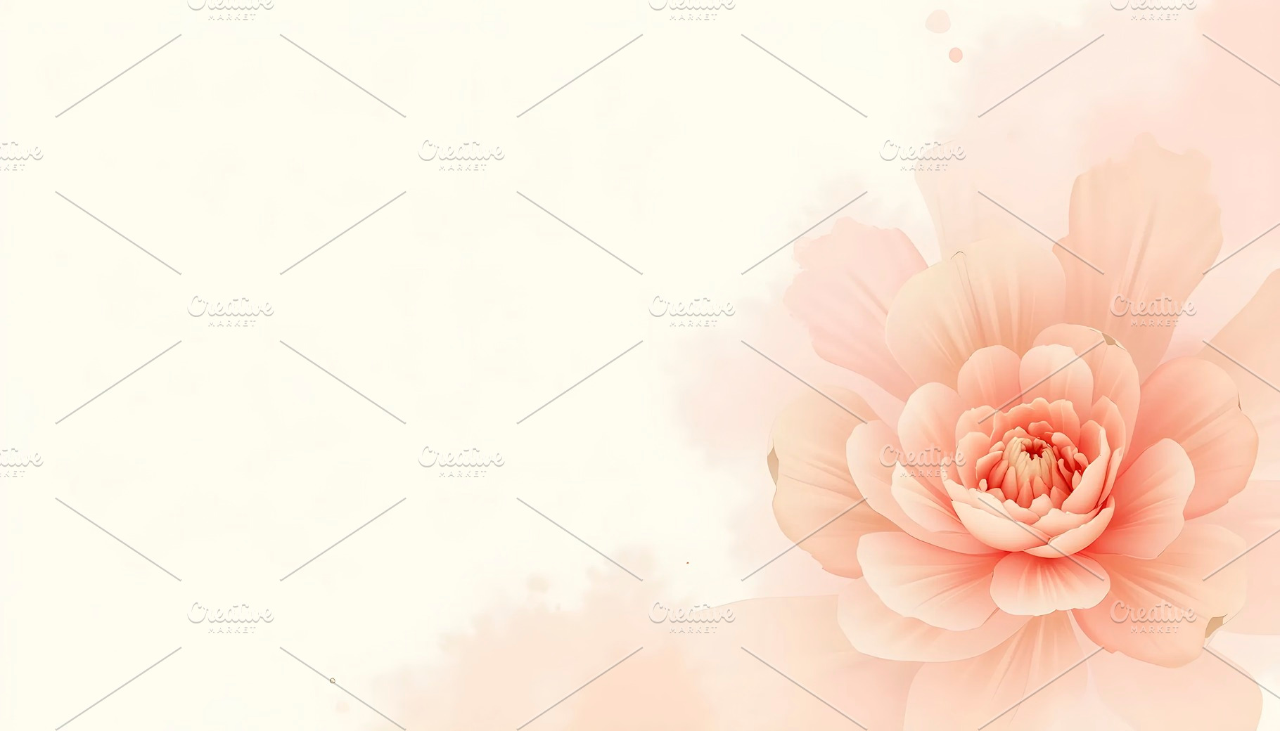 Coral and pink Splash Ink Background, a Photo by LOGOCREATIVE
