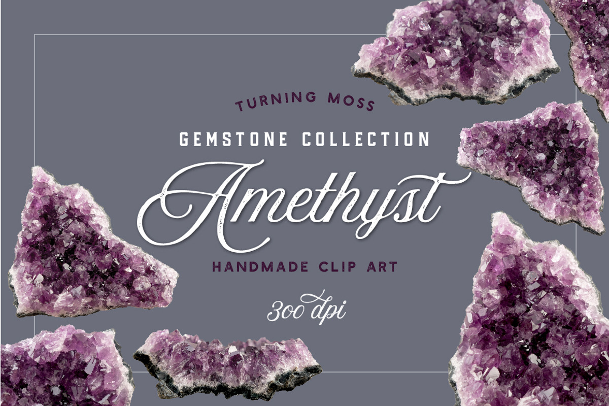 Amethyst - Gemstone Specimens, an Object Graphic by Turning Moss (Photo 7 of 7)