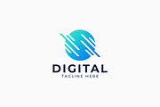 Digital Data Speed Broadband Tech, a Branding & Logo Template by Signatoro (Thumbnail 1 of 3)