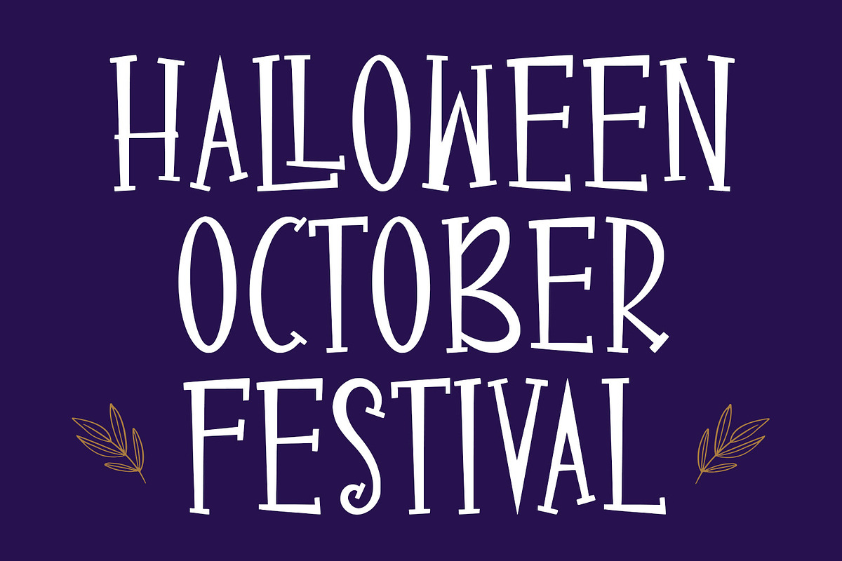 Lozuxo Quirky Playful Halloween Font, a Serif Font by Maulana Creative (Photo 4 of 7)