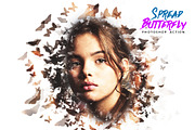 Butterfly Spread Photoshop Action preview 5