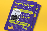Purple Modern Investment Class Flyer, an Invitation Template by graphicook (Thumbnail 2 of 3)