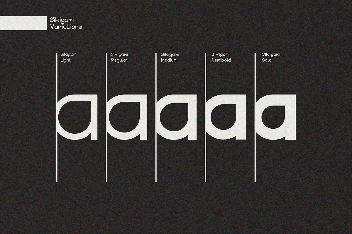 Sikigami - Family Font, a Sans Serif Font by Boril Std (Photo 3 of 13)