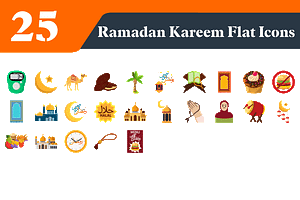 Ramadan Kareem Flat Icons Bundle, a Duotone Icon by EllaMaiyaali