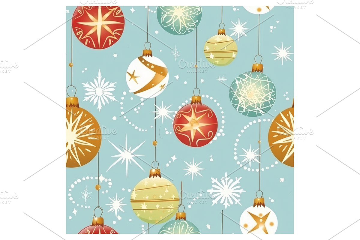 Vintage Holiday Digital Paper, a Pattern Graphic by Chromolume Studio (Photo 14 of 28)