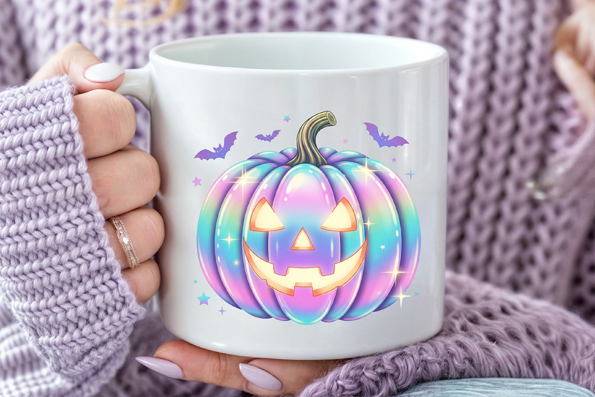 Kawaii Pastel Pumpkin PNG, an Illustration by Craft Nest (Photo 3 of 6)