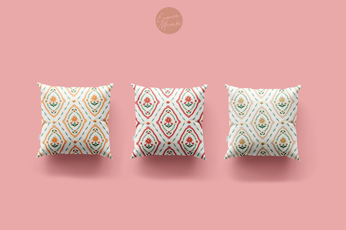 Cottagecore Pattern 4 Pink Flower, a Pattern Graphic by Euonia Meraki (Photo 7 of 10)