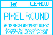 Pixel Round font, a Sans Serif Font by weknow (Thumbnail 1 of 8)