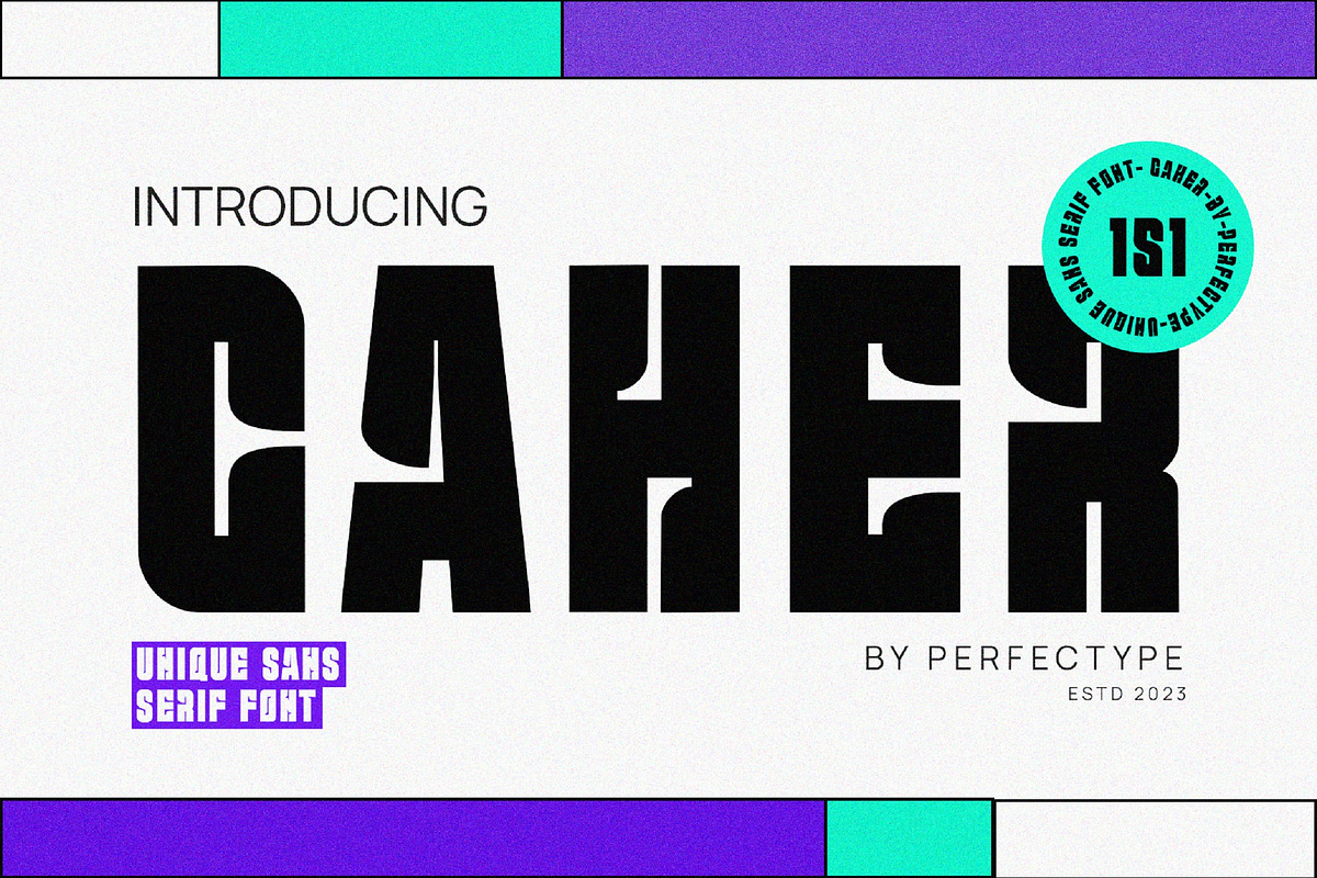 Caher Modern Futuristic Sans Serif F, a Sans Serif Font by Perfectype (Photo 1 of 6)
