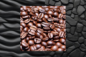 Coffee Bean Pattern Stone Texture