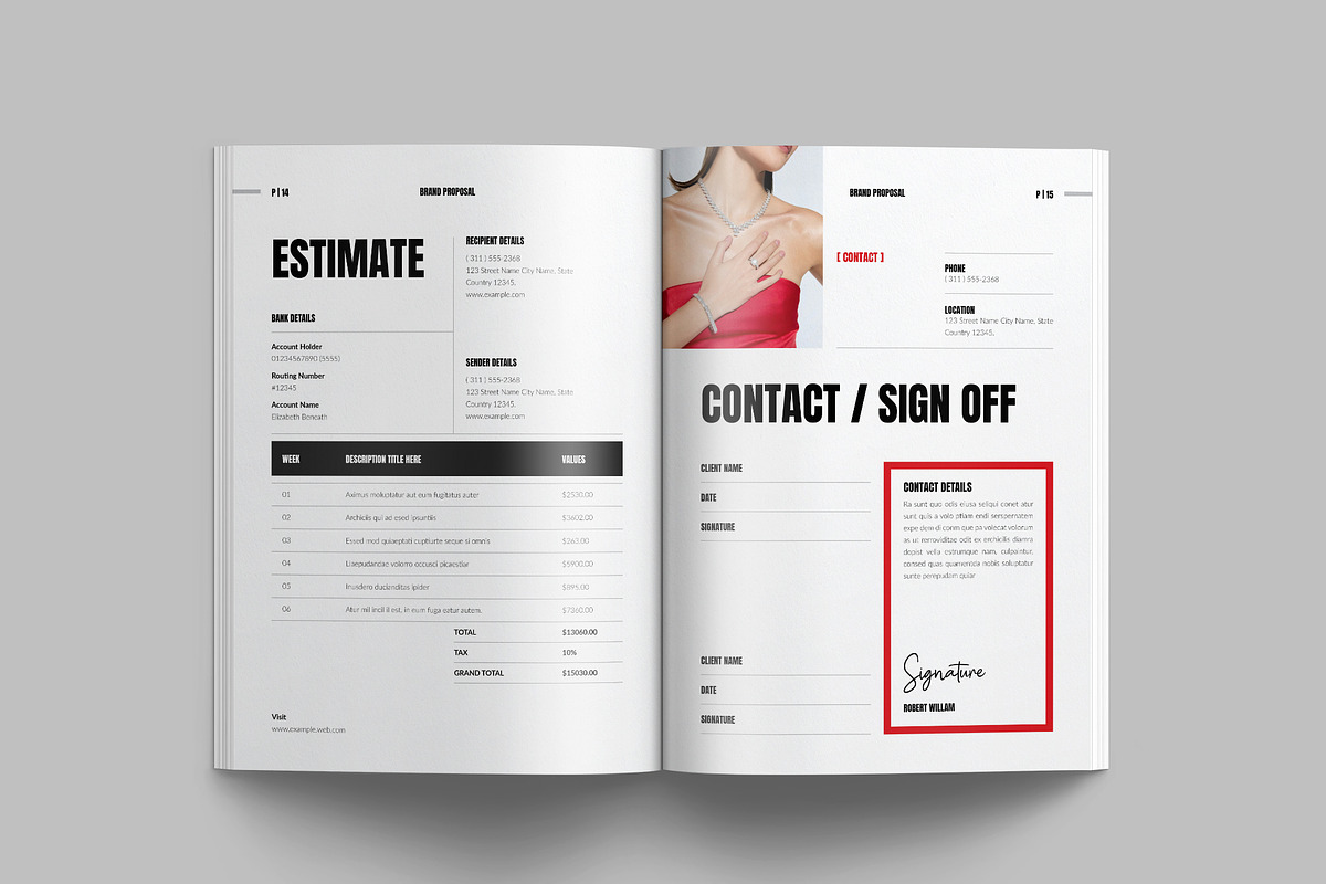 Brand Proposal Template, a Brochure Template by NorthPeak (Photo 7 of 9)