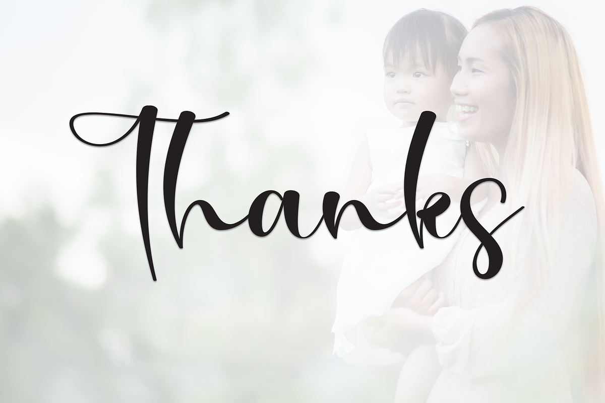 Mother Happy | Script Font, a Handwritten Font by Scratchones (Photo 8 of 8)