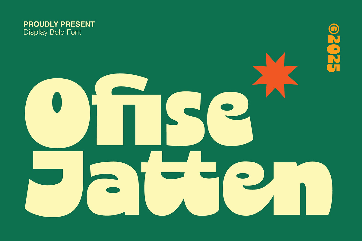 Ofise Jatten - Bold Display, a Font by Lettermine (Photo 1 of 13)