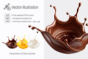 Liquid Beverage Splashes EPS PNG JPG, an Object Graphic by LoopAll (Thumbnail 1 of 4)