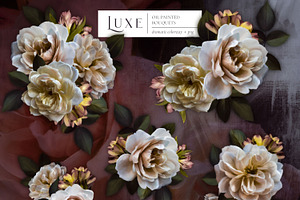 Luxe Oil Paint Floral Graphics